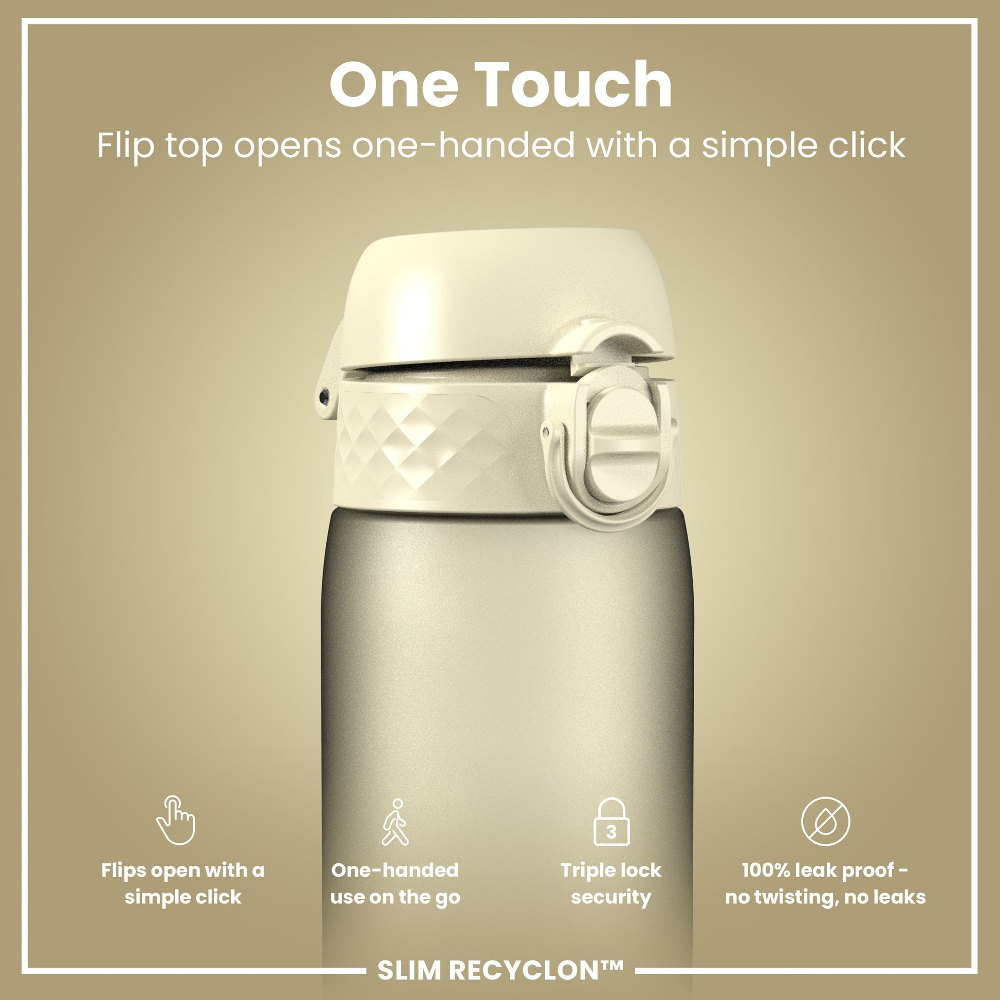 Ion8 Slim 500ml Waterbottle