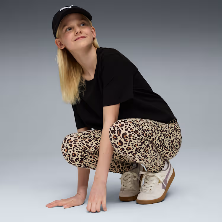Puma Girls Graphic Animal Print Leggings