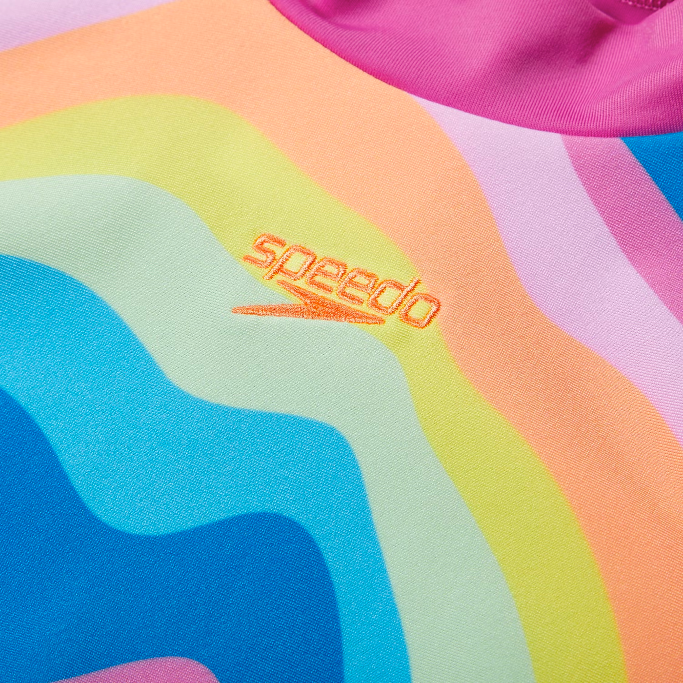 Speedo Girls Printed L/S Rash Top (13-14 Years Only)