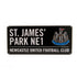 Newcastle FC Colour Street Sign