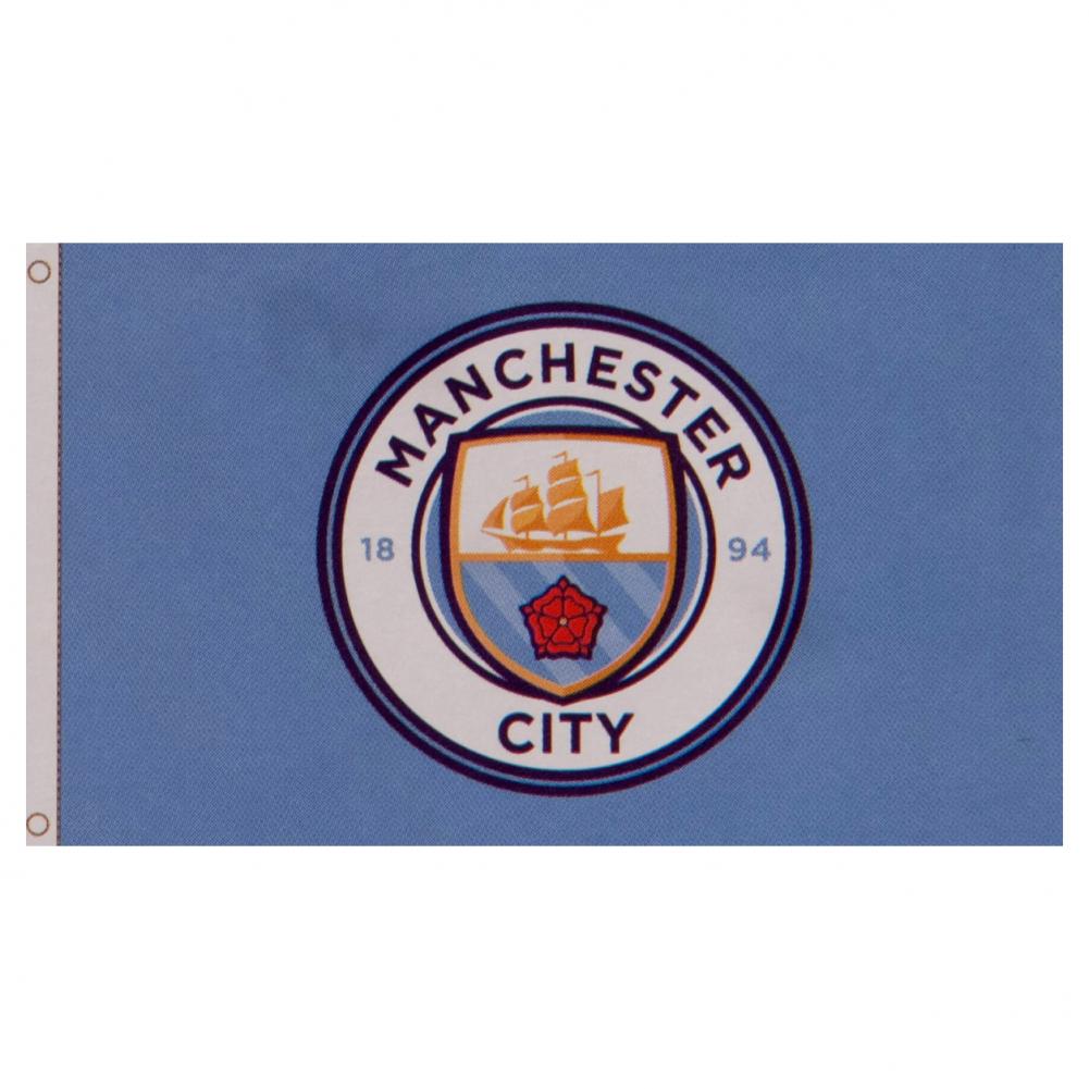 Manchester City FC Core Crest Flag