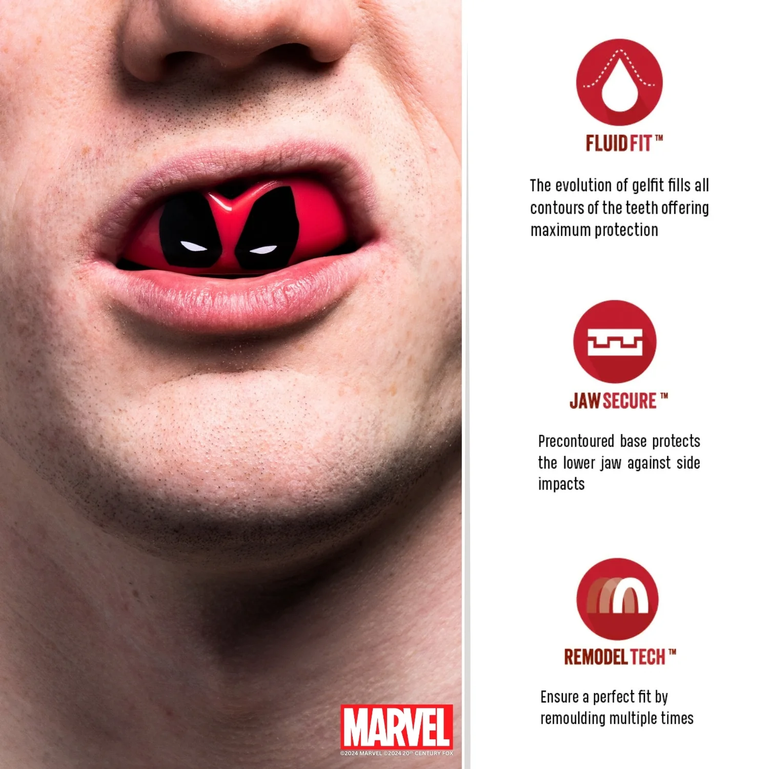 SafeJawz Marvel Deadpool Mouthguard