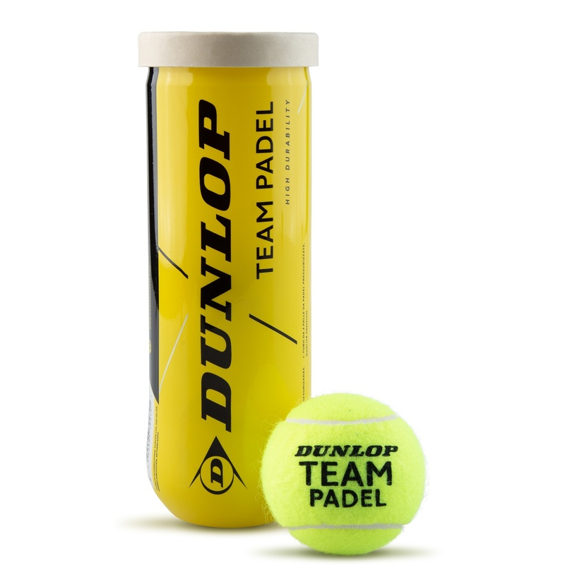 Dunlop Team Padel Balls Tube of 3 Balls