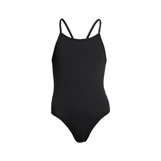 Funkita Girls Diamond Back One Piece Still Black