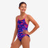 Funkita Girls Diamond Back One Piece Warped Waves