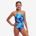 Funkita Girls Diamond Back One Piece Lotsa Leaves