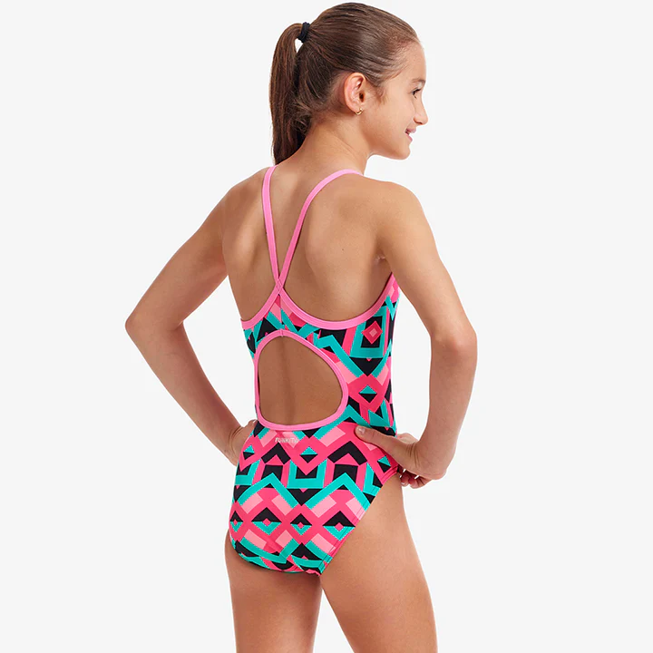 Funkita Girls Diamond Back One Piece Square Stare