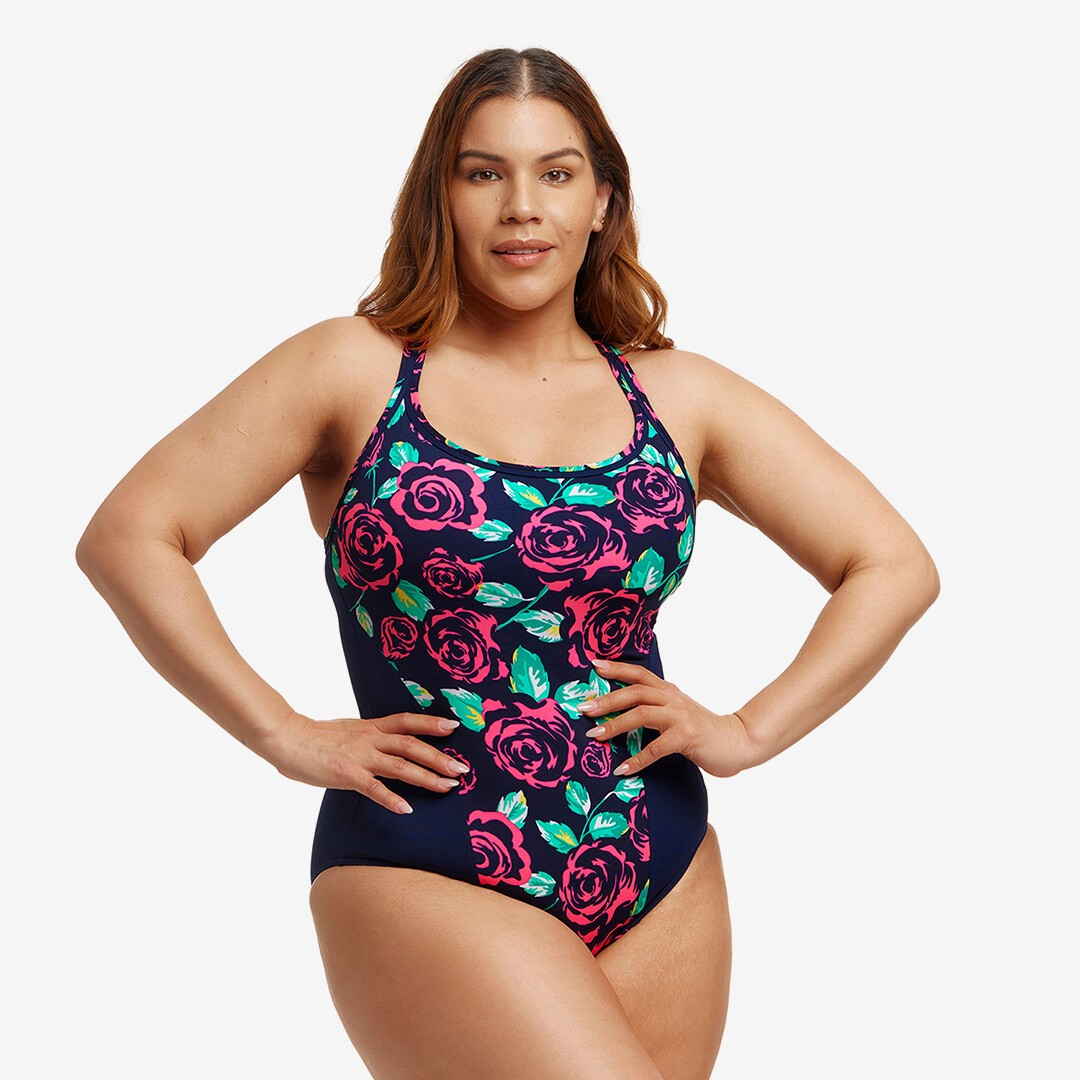 Funkita Ladies Locked In Lucy One Piece Feeling Rosy