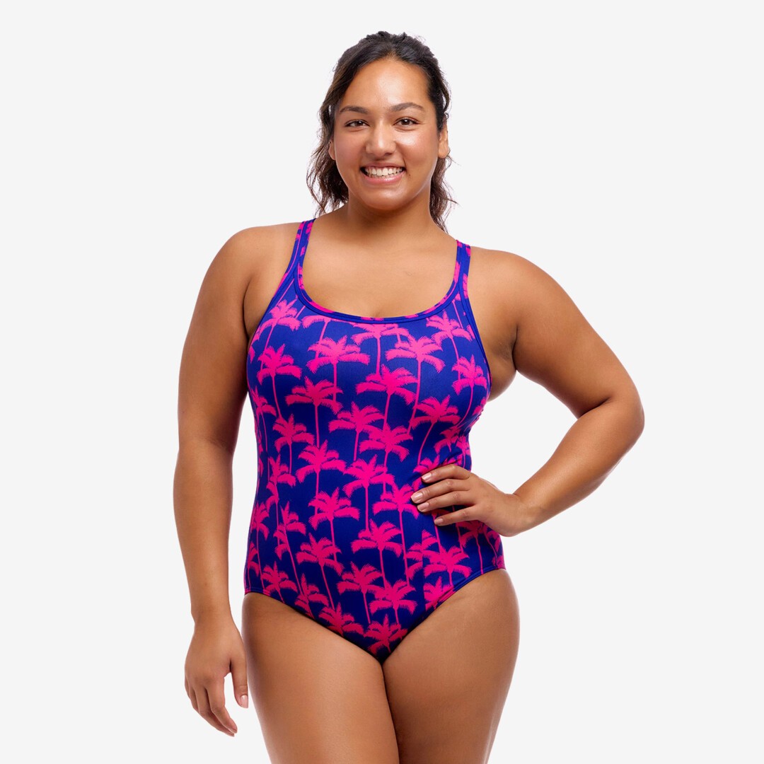 Funkita Ladies Locked In Lucy One Piece Pinky Palms