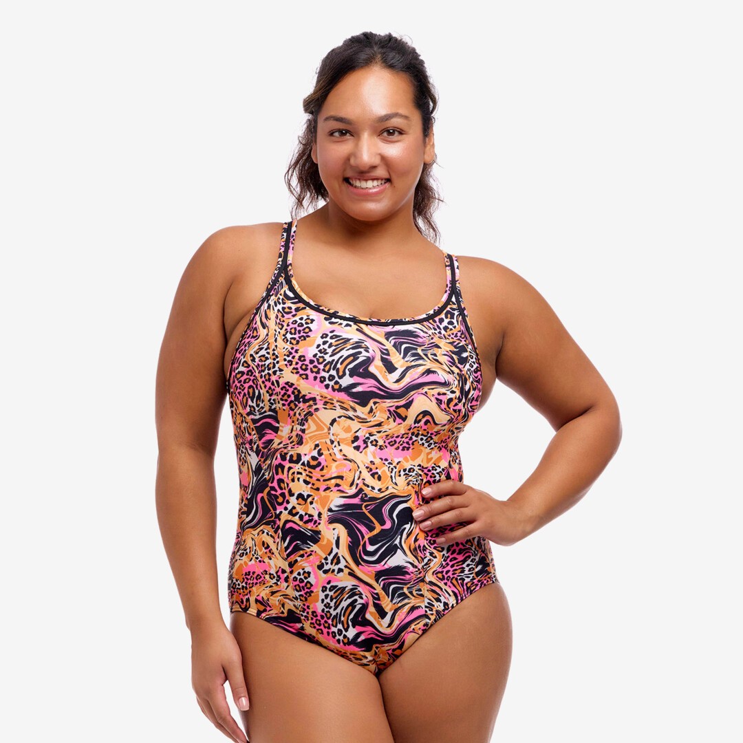 Funkita Ladies Locked In Lucy One Piece Tipsy Tiger