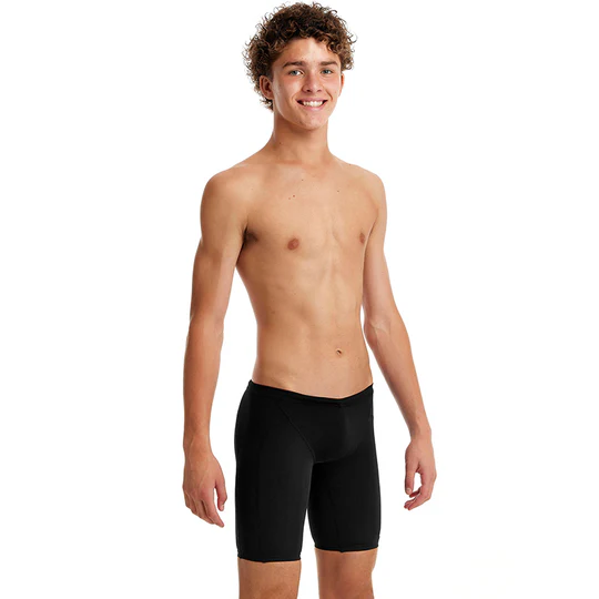 Funky Trunks Boys Training Jammers Still Black