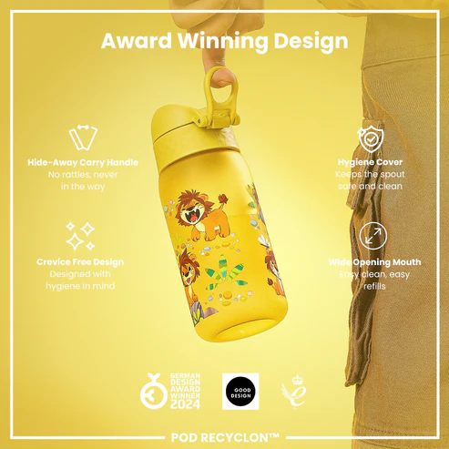 Ion8 Pod 350ml Waterbottle Lions