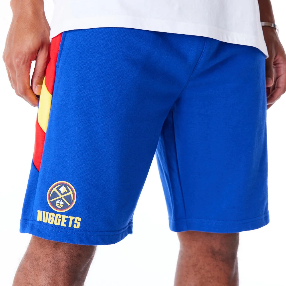 New Era Mens Denver Nuggets NBA Oversized Shorts