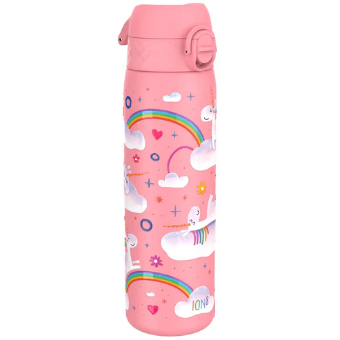 Ion8 Slim 600ml Stainless Steel Unicorn Rainbow