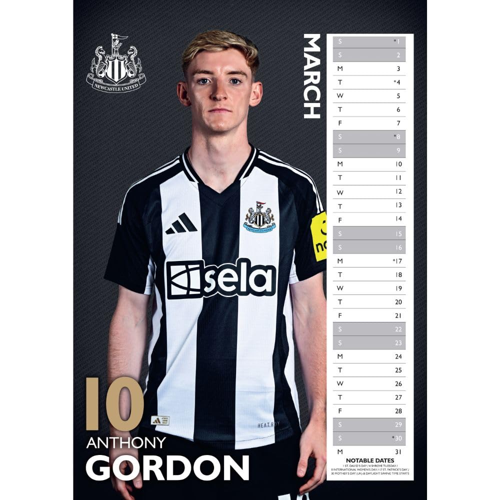 Newcastle United FC Calendar 2025