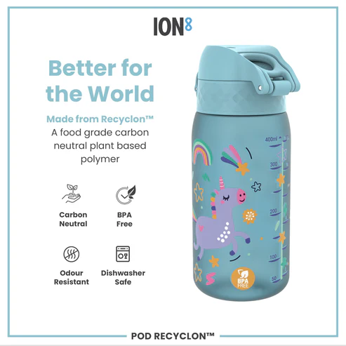 Ion8 Pod 350ml Waterbottle Unicorn