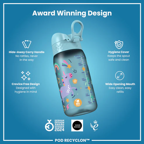 Ion8 Pod 350ml Waterbottle Unicorn