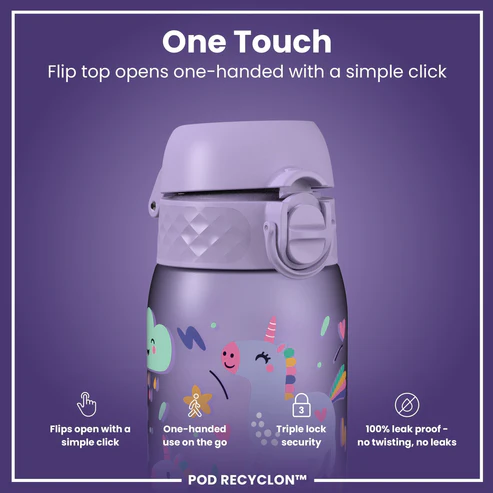 Ion8 Pod 350ml Waterbottle Unicorn