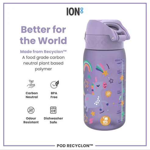 Ion8 Pod 350ml Waterbottle Unicorn