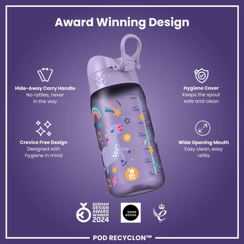 Ion8 Pod 350ml Waterbottle Unicorn