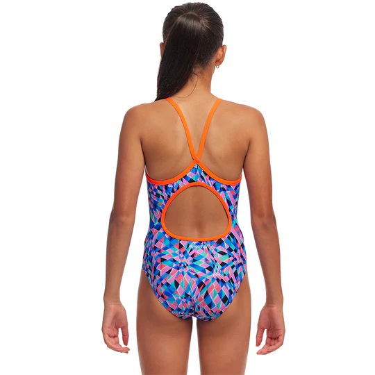 Funkita Girls Diamond Back One Piece Warp Tour