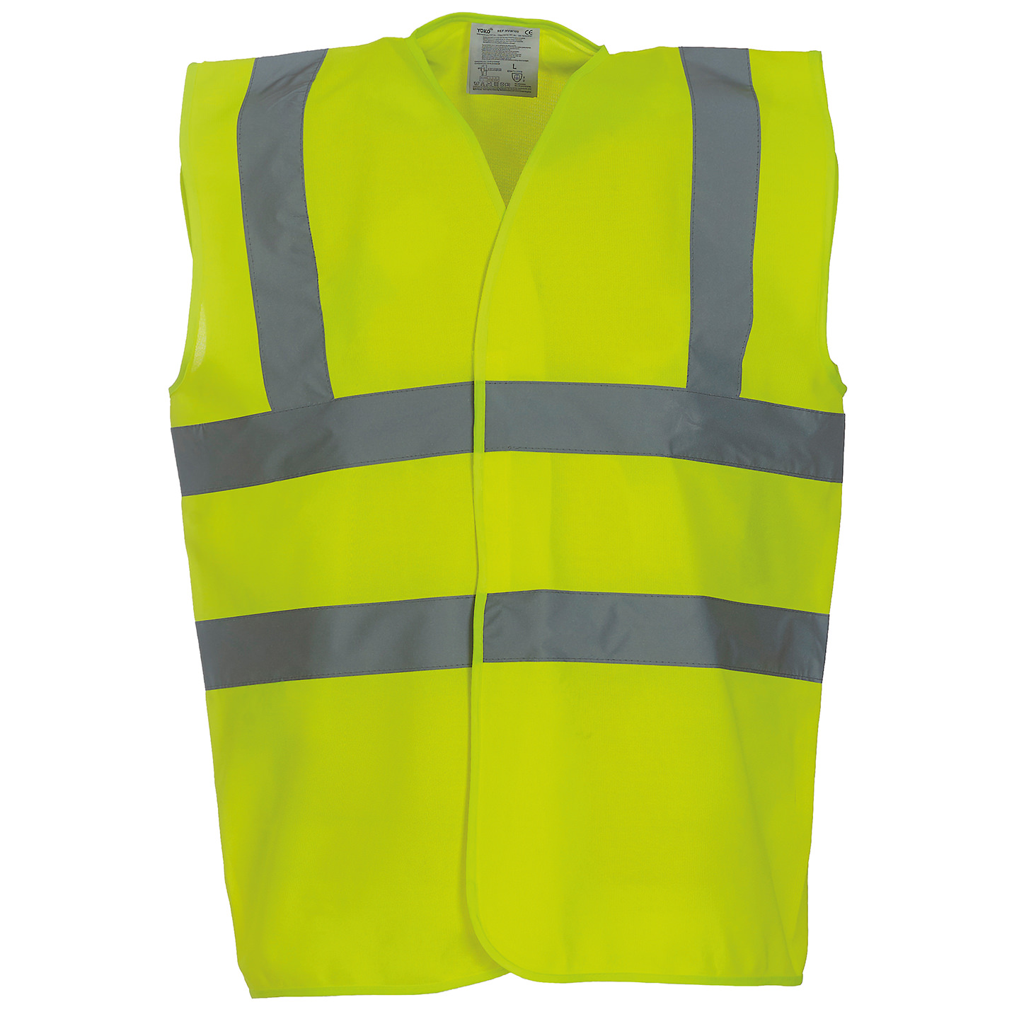 Yoko Hi-Vis 2 Bands Waistcoat