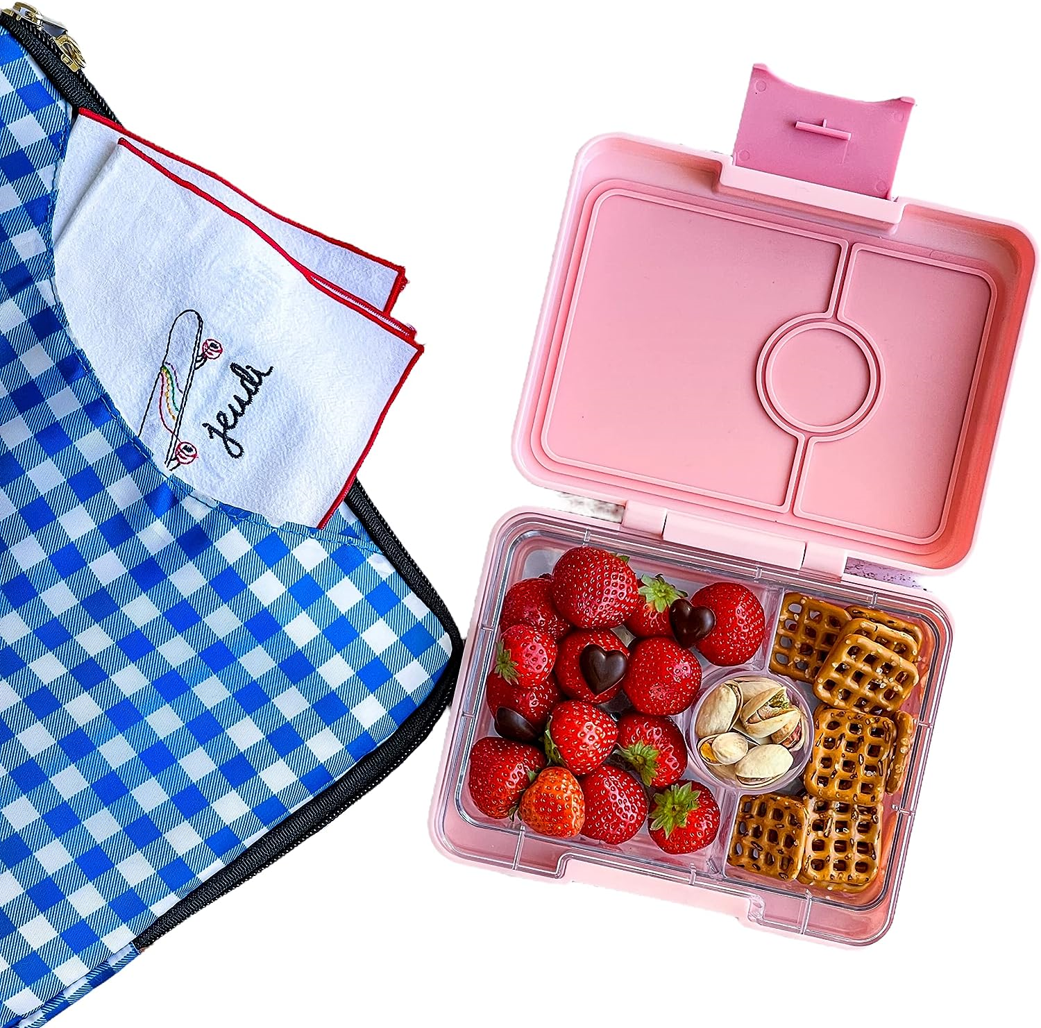 Yumbox Bento Pink Rainbow 3 Compart