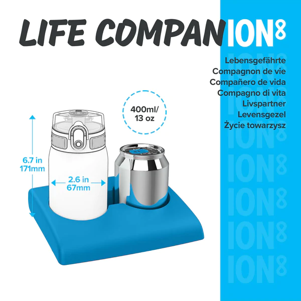 Ion8 - Pod Leak Proof Bpa Free Kids Water Bottle - Frog Pond - 350ml